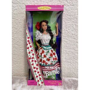 1995 Mexican Barbie Mexico Dolls of the World Collection w/stand Original Box
